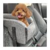 Functional Car Seat for Small Dogs up to 14lbs with Carrier Handle and Detachable Design