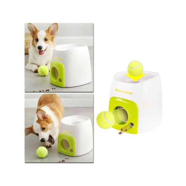 Functional Dog Tennis Ball Feeder Trainer Slow Feeder Toy