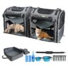 Functional Pet Travel Kit for Cats and Small Dogs with Tote Bag and Accessories