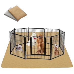 Functional Waterproof Dog Pee Pads for Playpens, Crates, and Travel, with 4 Thick Layers