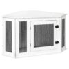 Functional Wooden Dog Crate End Table for Indoor Use, Suitable for Small to Medium Pets