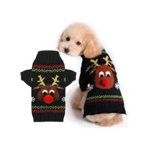 Funny Cute Christmas Dog Sweater for Cats and Small Medium Large Dogs