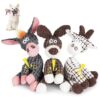 Funny Donkey-Shaped Dog Chew Toys with Blended Texture Design for Easy Play and Fetching