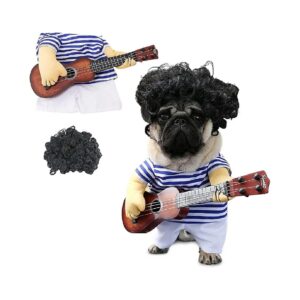 Funny Guitar Dog Costume for Small Medium Dogs Chihuahua Teddy Pug Special Occasions