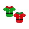 Funny Holiday Dog Elf Costume with Belt Medium Size Pet Outfit for Christmas Parties