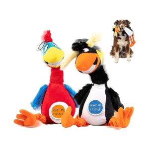 Funny Jumbo Plush Dog Toys with Sound for Medium to Large Breed Dogs