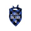 Funny Little Brother Blue Triangle Pet Dog Bib and Scarf Gift