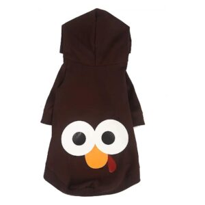 Funny Turkey Hoodies Pet Thanksgiving Shirts Cats and Dogs Sizes M Soft Cotton