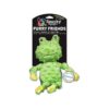 Furry Frog Squeaker with Crinkly Squeaker and Soft Plush Covering