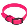 Futilely Durable Pink Waterproof Dog Collar with Adjustable Strap