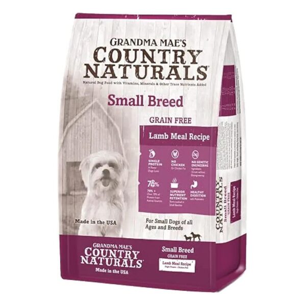 GMO, Grain Free Dog Food for Small Breeds with Fresh Lamb and Lamb Meal