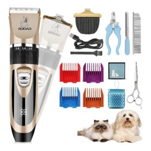 GOOAD Dog Hair Clippers and Paw Trimmer for Efficient and Safe Grooming Experiences