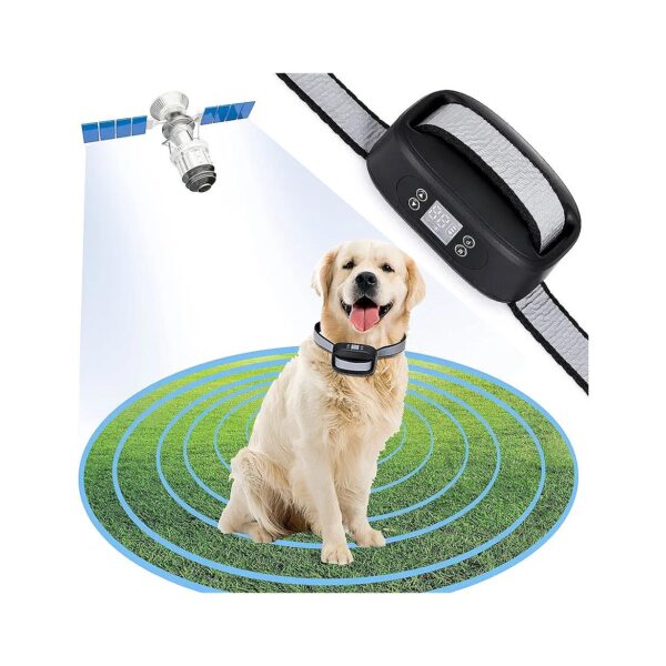 GPS Wireless Dog Fence for Large and Small Dogs, Indoors and Outdoors