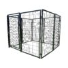 Galvanized Steel Indoor Outdoor Pet Kennel for Small Medium Large Dogs 5x5x4 Feet