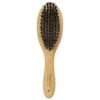 Gentle Boar Bristle Brush Massage for Cats and Dogs Repels Tangles and Fights Shedding