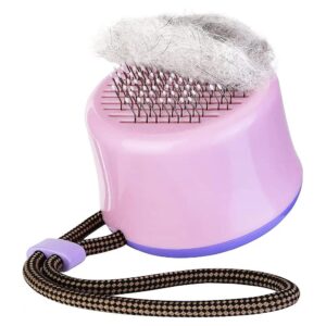 Gentle Deshedding Brush for Short Hair Cats and Small Dogs