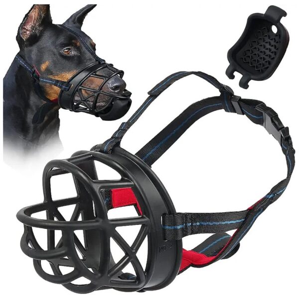 Gentle Dog Muzzle with Basket Design for Anti Licking and Scavenging Behavior Relief