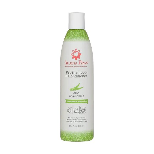 Gentle Dog and Puppy Shampoo with Conditioning Extracts and Oils for Soft Coat and Skin