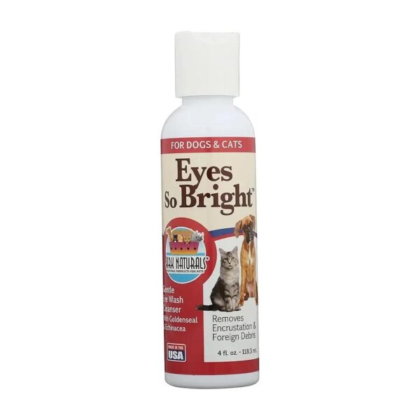 Gentle Eye Wash for Cats and Dogs Removes Dirt and Debris Naturally