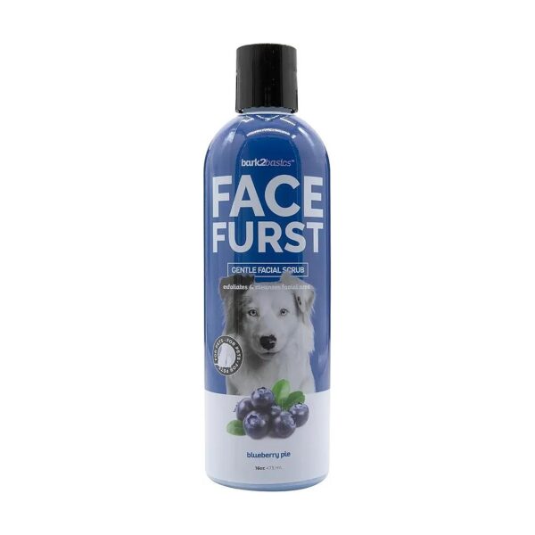 Gentle Facial Cleanser for Dogs with Exfoliating Properties and Soft Blueberry Fragrance