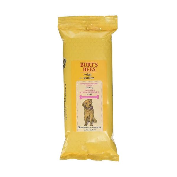 Gentle Honey-Infused Wipes for Dogs, 50 Count for Daily Use