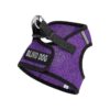 Gentle Padded Chest Halter Harness with Blind Dog Patch for Puppies and Small Dogs Purple