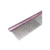 Gentle Pet Grooming Pink Comb with Stainless Steel Pins for All Fluffy Pets