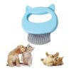 Gentle Pet Massaging Comb for Loosening and Removing Shedding Fur All Pets Blue