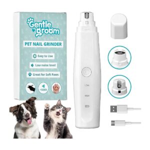 Gentle Pet Nail Trimming Solution for Dogs and Cats with Low Noise Electric Grinder