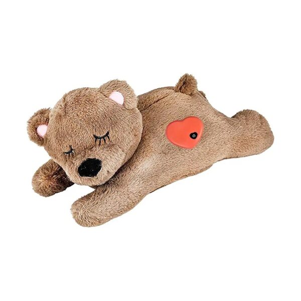 Gentle Plush Heartbeat Puppy Toy for Puppies Suffering from Separation Anxiety