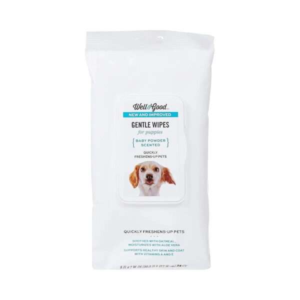 Gentle Puppy Grooming Wipes for Baby Pets Pack of 24