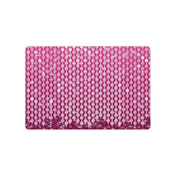 Gentle Purple Pink Non-Slip Rubber Pet Mat for Food and Water for Cats and Dogs