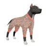 Gentle Shimmering Blooms Blush Print Dog Pajamas for Reducing Shedding and Hair Mess