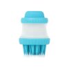 Gentle Silicone Dog Washing Brush with Built-in Shampoo Reservoir for a Thorough Cleaning