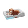 Gentle Supportive Memory Foam Dog Bed with Waterproof Non-Slip Bottom for Small Dogs