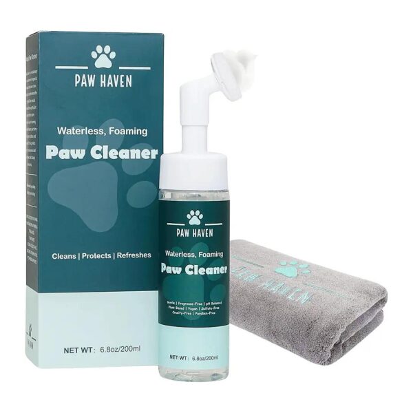 Gentle Waterless Dog Paw Cleaner for Muddy Feet and Allergy Itching Relief