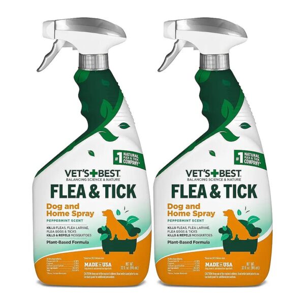 Gentle and Effective Flea and Tick Spray for Dogs and Home Fabrics