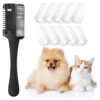 Gentle and Precise Dog and Cat Razor Comb for Hair Trimming and Shaping