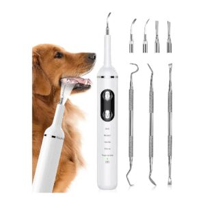 Gentle yet Effective Plaque Remover for Pet Teeth, Waterproof and IPX6 Rated for Safe Use