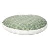 Geometric Patterned Dog Bed for Large Breeds with Polyester Fiber Fill