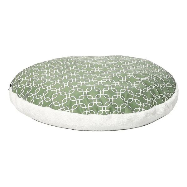 Geometric Patterned Dog Bed for Large Breeds with Polyester Fiber Fill