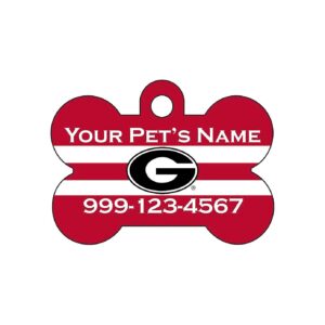 Georgia Bulldogs Officially Licensed Customizable Pet ID Tag for Canines