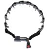 German-Made Nylon Prong Collar with Security Buckle and Black Finish for Dogs