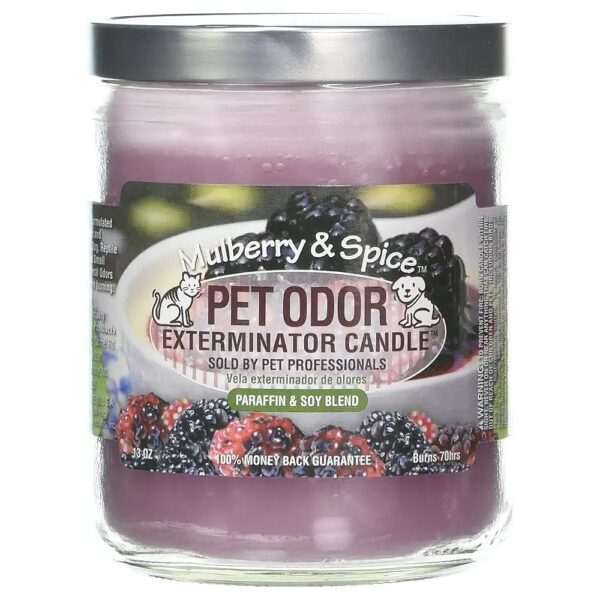 Get Rid Of Pet Odor With Our Enzyme Formulated Mulberry And Spice Scented Candle 13 Ounce