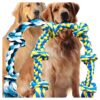 Giant Dog Chew Rope Toy, 6 Knot, 6 Feet Long, for Large and Medium Breed Dogs