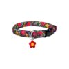 Gift Your Dog a Comfortable and Durable Red Floral Patterned Adjustable Dog Collar