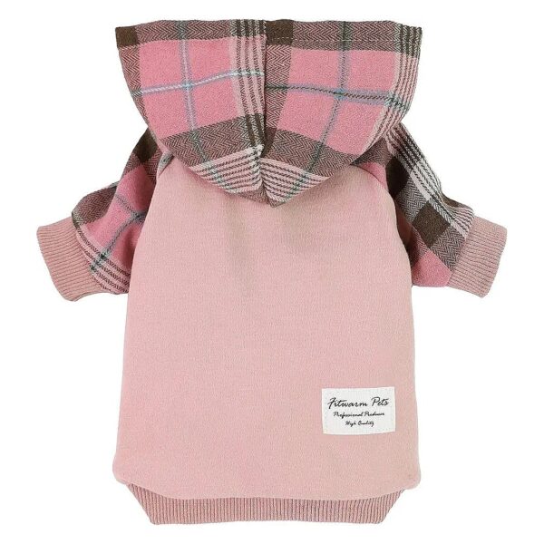 Girl Plaid Dog Clothes 100% Cotton Lightweight Hoodie X-Large Super Soft Comfortable