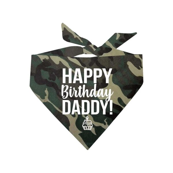 Give the Gift of a Happy Birthday with Adjustable Cotton Camouflage Dog Bandana