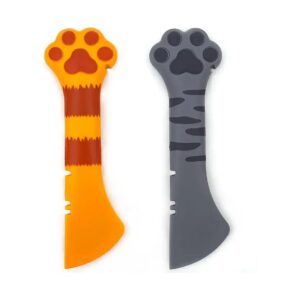 Gley Orange Cute Paw Cat Food Spoons for Wet Food Openers