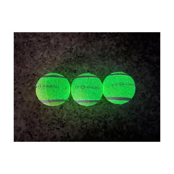 Glow in the Dark Tennis Ball Dog Toy for Small-Medium Dogs 3 Pack